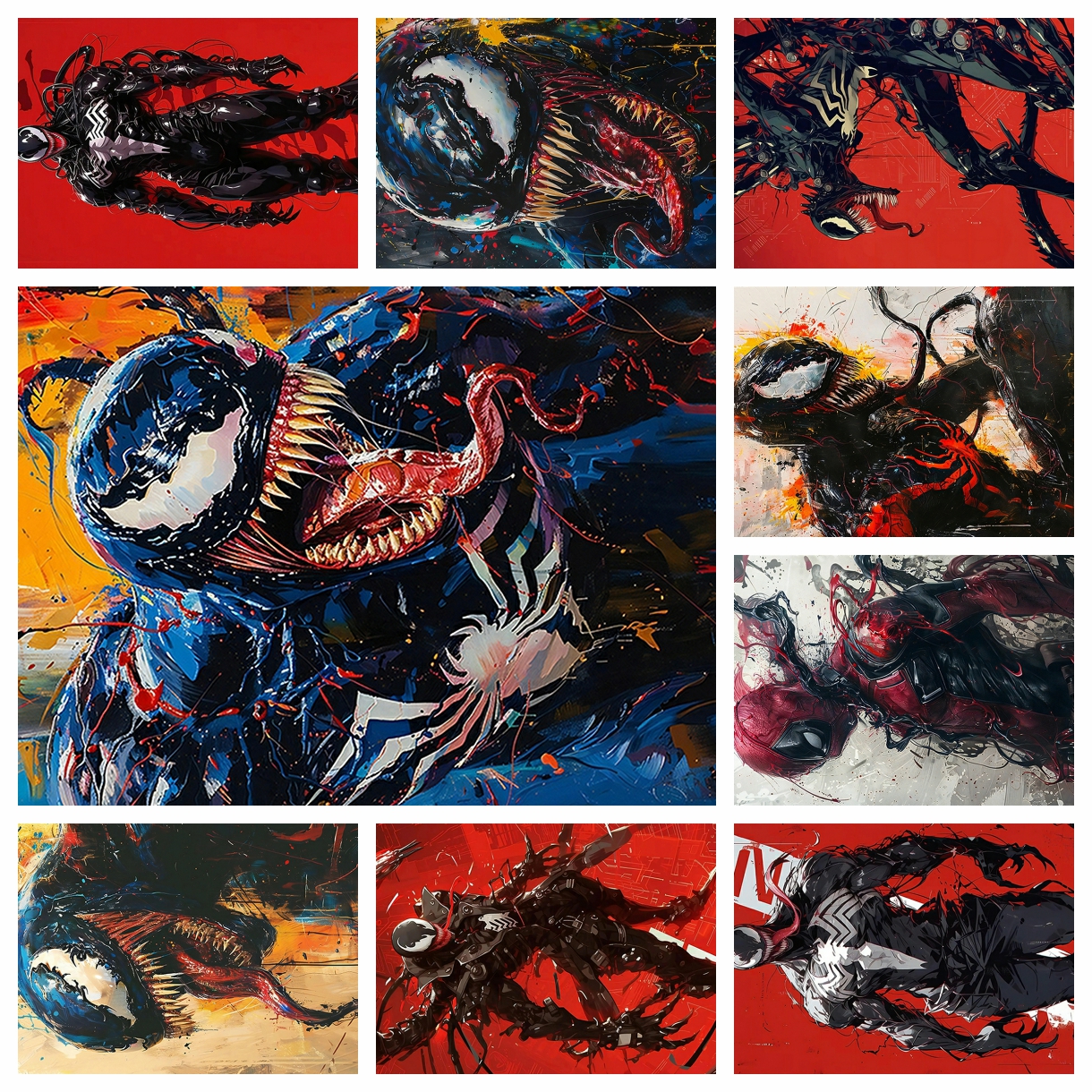 Resin Art Products - Anime Marvel venom spider-man Diamond Painting