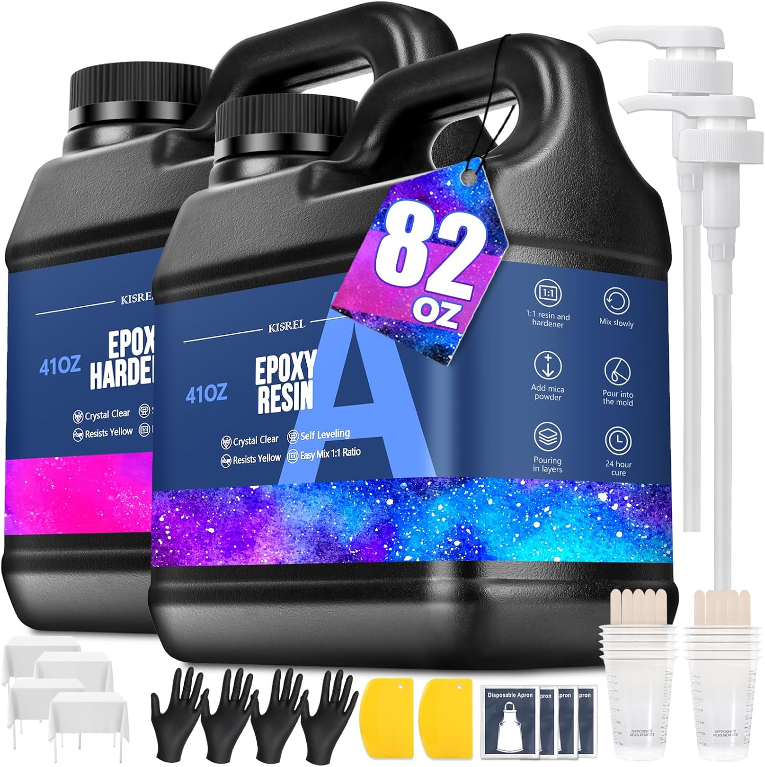 Resin Art Products - Crystal Clear Epoxy Resin Kit for