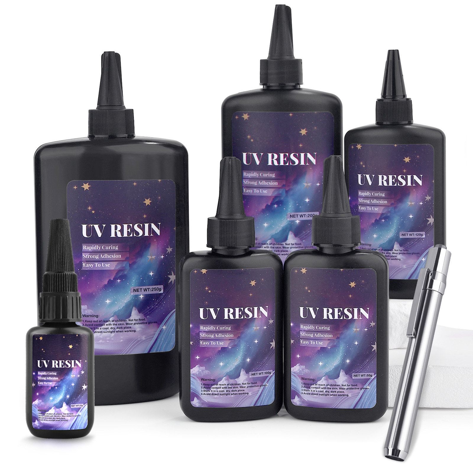 Resin Art Uv Light - 25/50/100/120/200/250g UV Fix Liquid Quick-Drying Hard