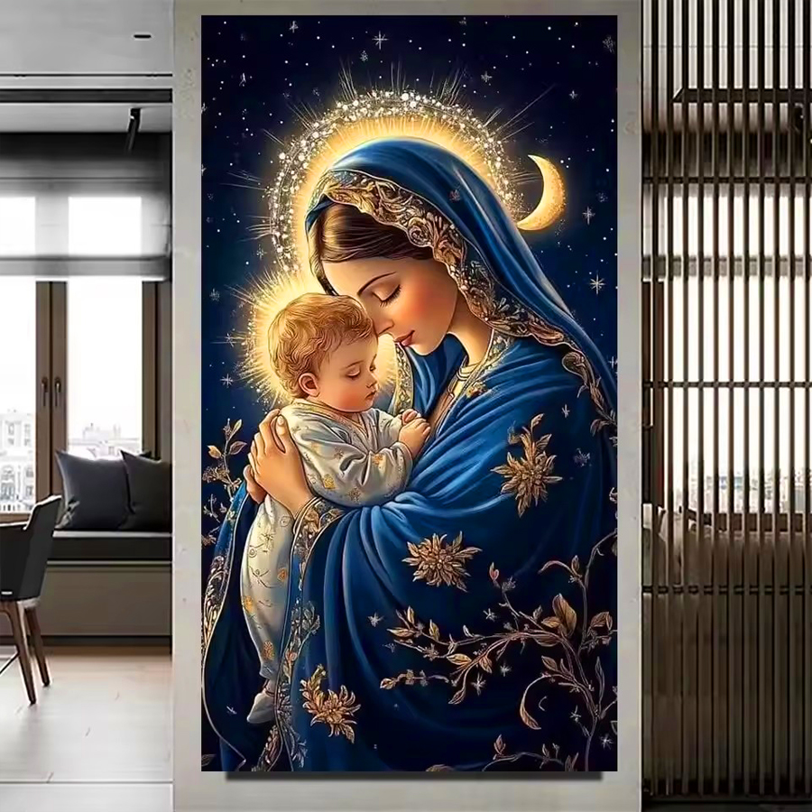 Resin Art Mary - Virgin Mary Jesus Diy Diamond Painting