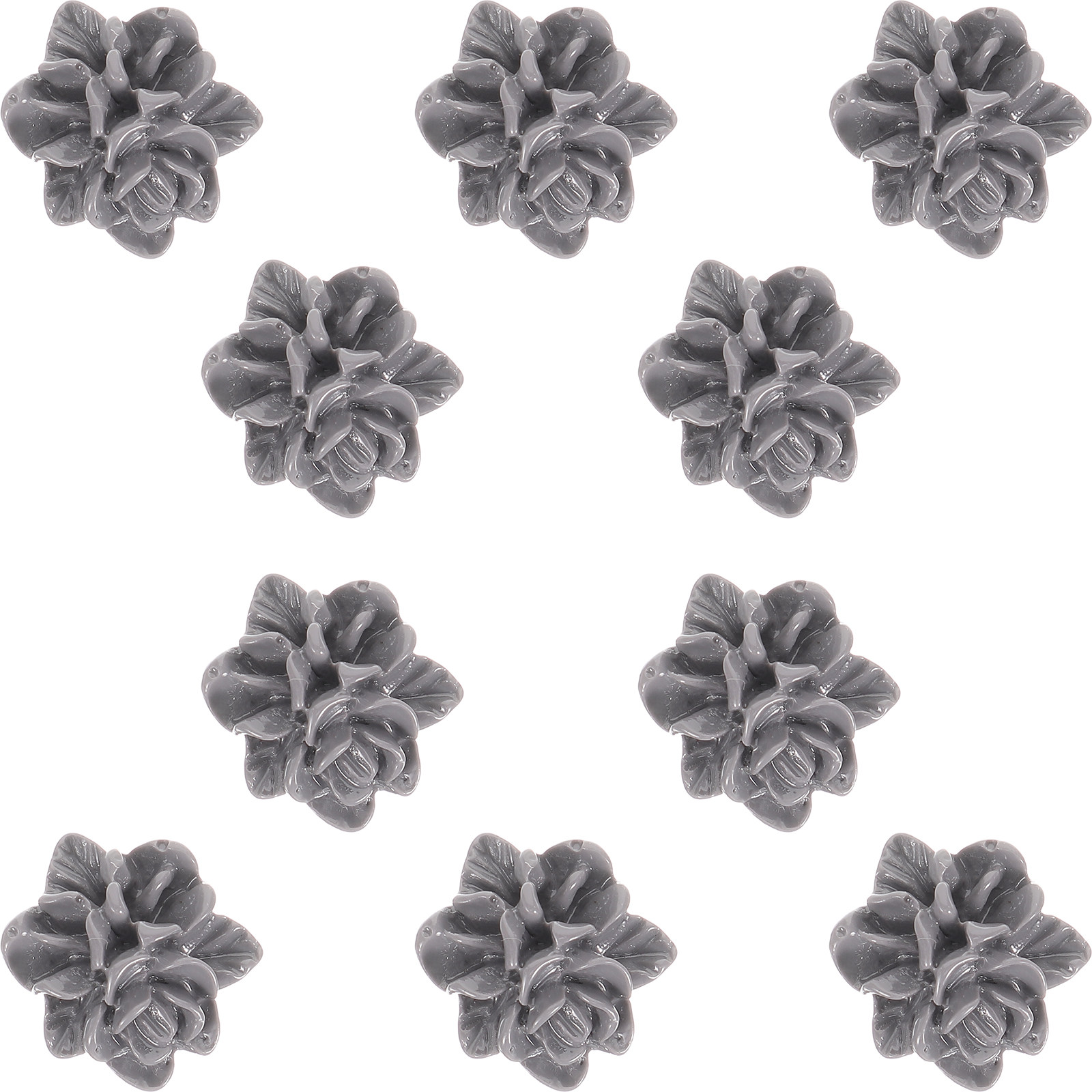 Resin Art Earrings Kit - 10Pcs Gardenia Flower Resin Charms Jewelry