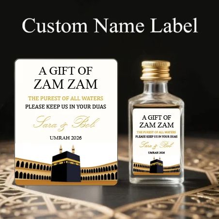 Resin Art Quran Set - Custom Zam Zam Water Bottle Sticker