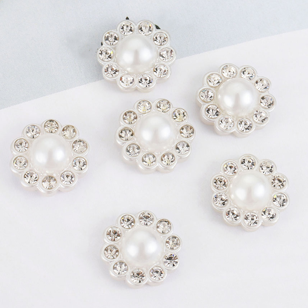 Resin Art Jewellery Kit - 50pcs White Flat Imitation Pearl Resin