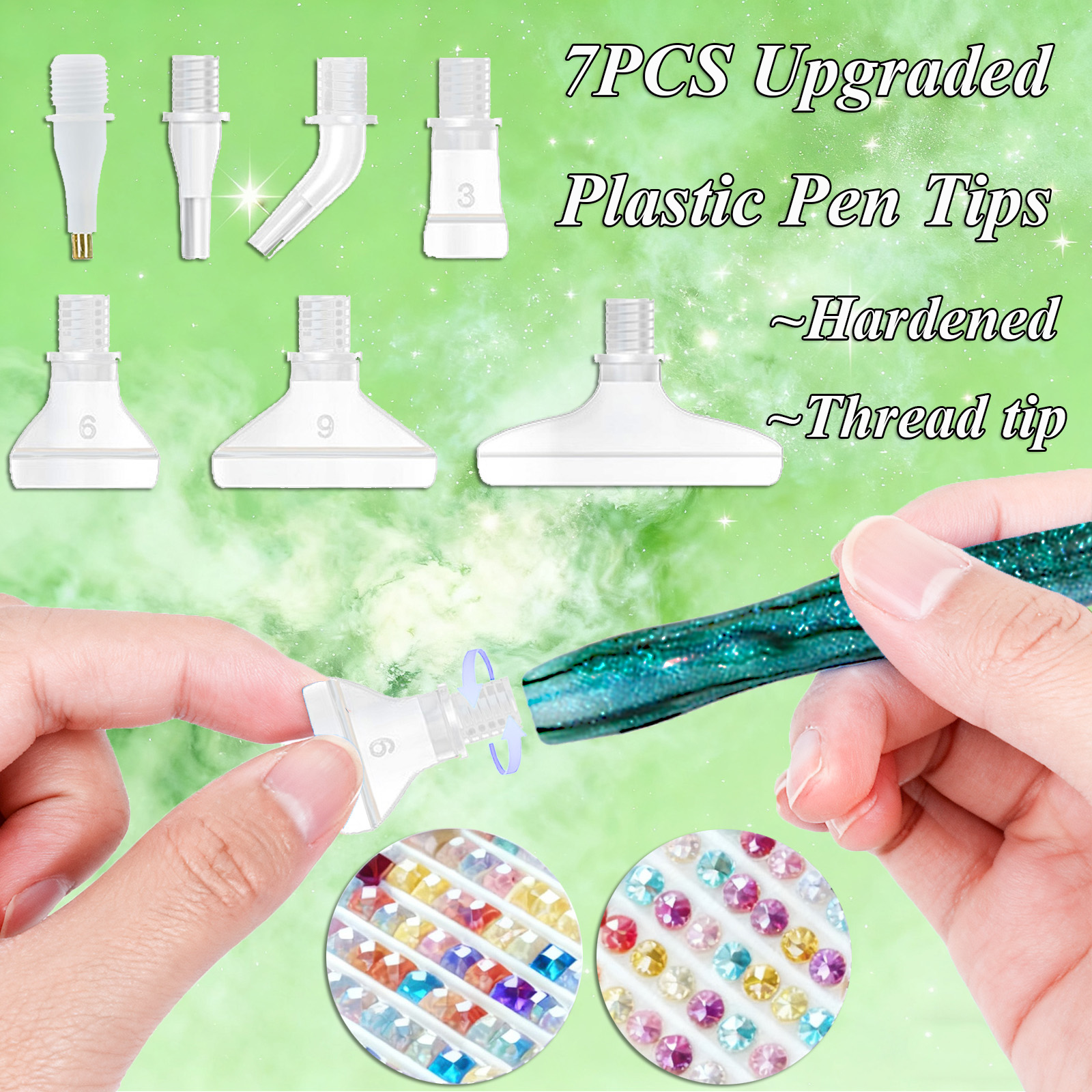 Diamond Paintbrush Set (Green) - Resin Art And Craft ulasan dan harga