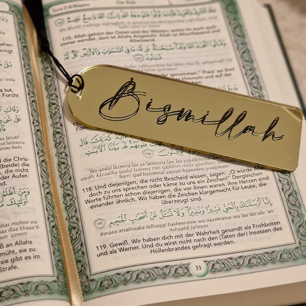 5Pcs Bookmark Book Acrylic Mir - Resin Art Quran Set ulasan dan harga