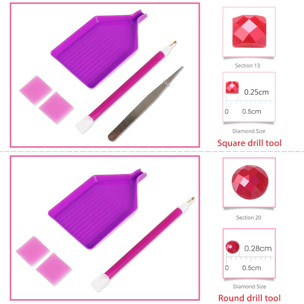 1PC frameless  Full Square Rou - Resin Art Products ulasan dan harga