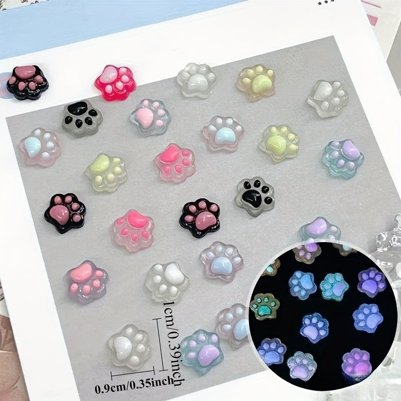 100 pieces luminous resin cat' - Resin Art And Craft ulasan dan harga