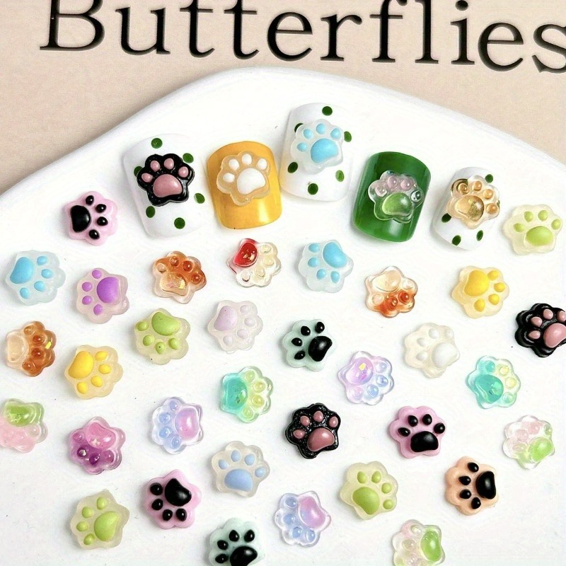 100 pieces luminous resin cat' - Resin Art And Craft ulasan dan harga