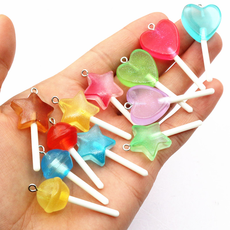 10pcs Mixed Colors Resin Cute  - Resin Art Jewellery Kit ulasan dan harga