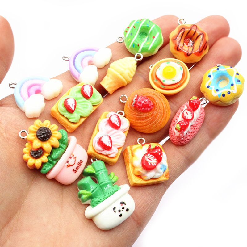 10pcs Mixed Colors Resin Cute  - Resin Art Jewellery Kit ulasan dan harga