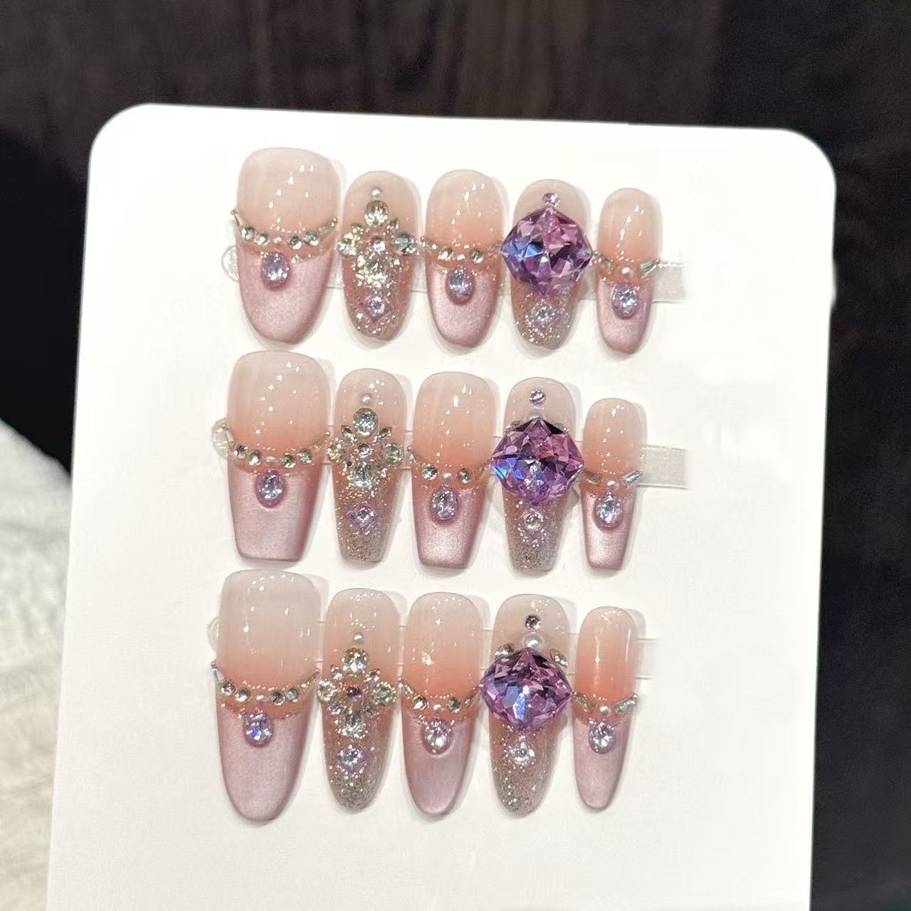 10pcs Pure Hand Pressed Coffin - Resin Art Purple ulasan dan harga