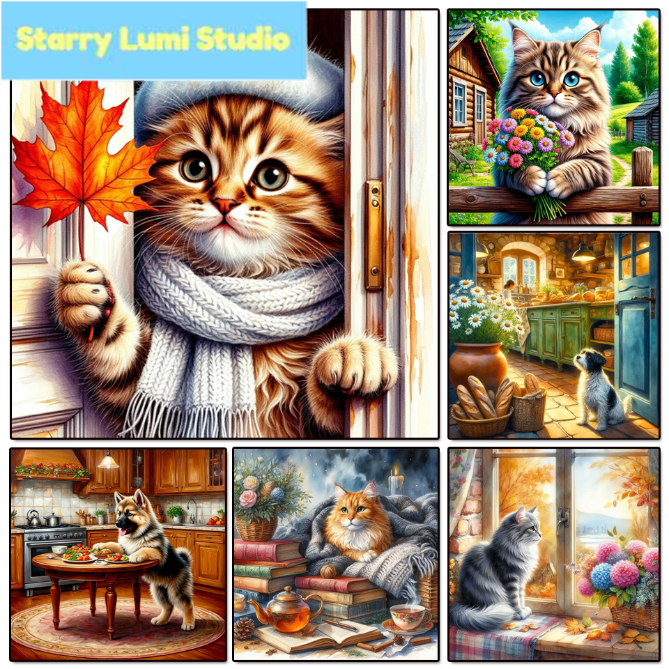 Diamond Painting New Cat Anima - Resin Art Book ulasan dan harga