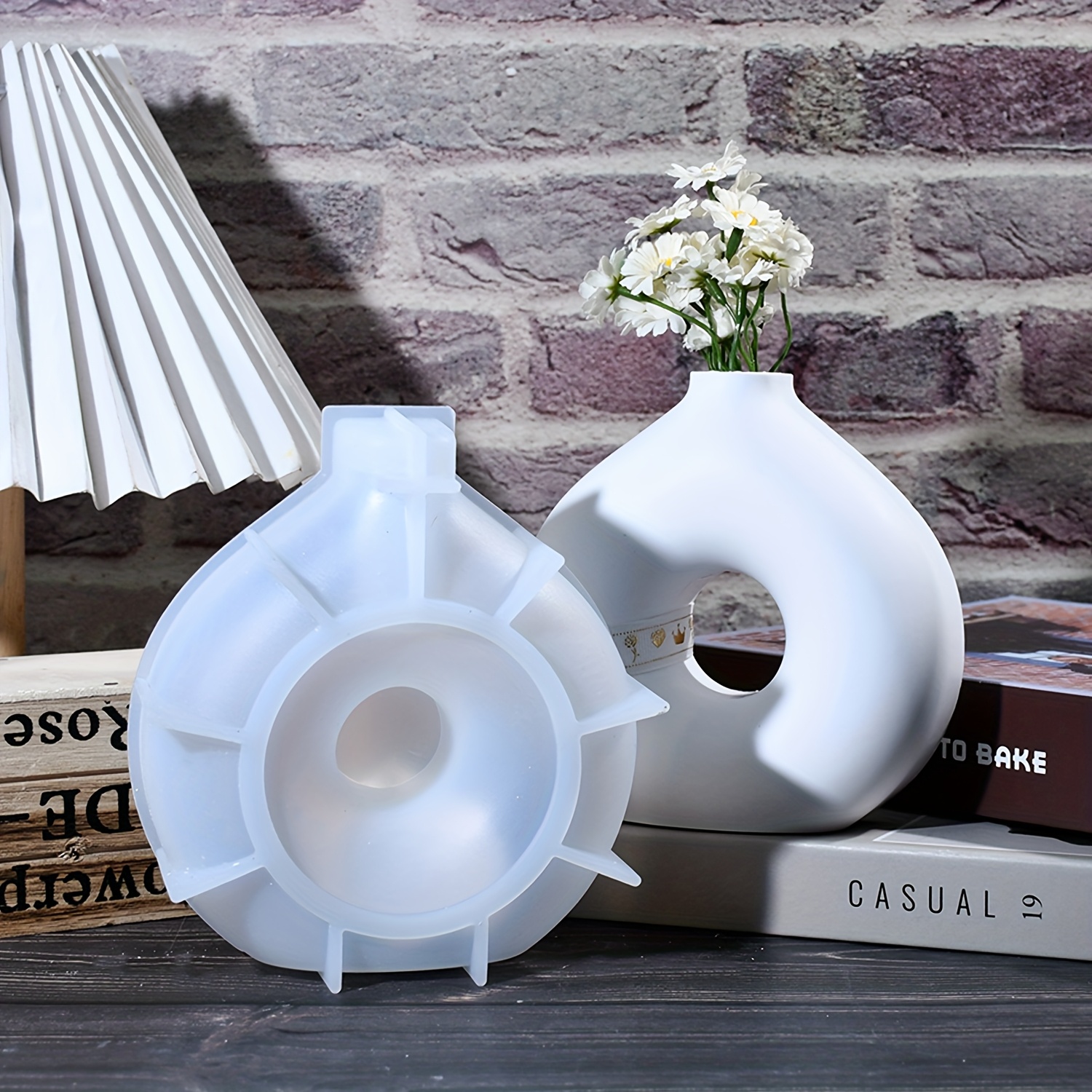 1 DIY Round Vase Silicone Moul - Resin Art Products ulasan dan harga