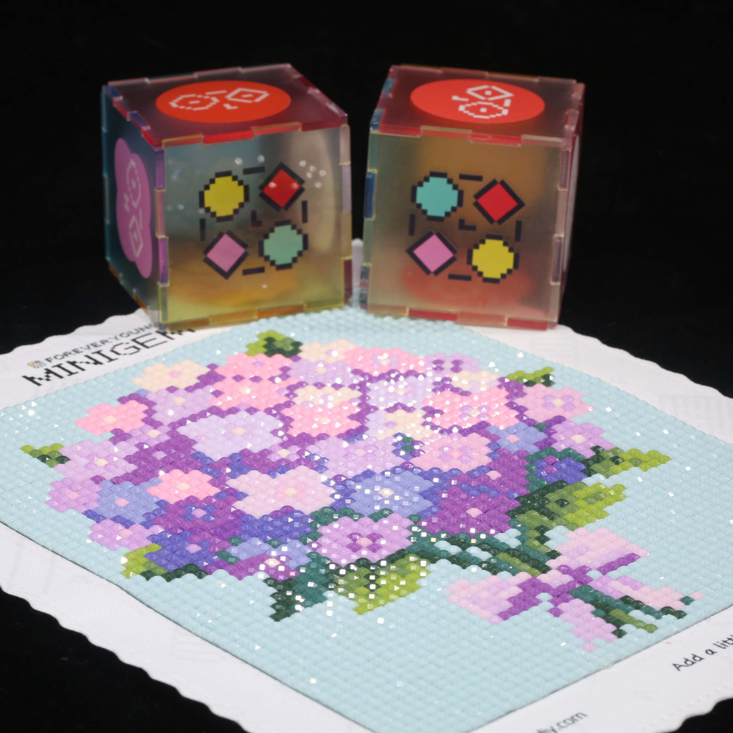 Minigem® Purple Hydrangea 5D D - Resin Art Purple ulasan dan harga