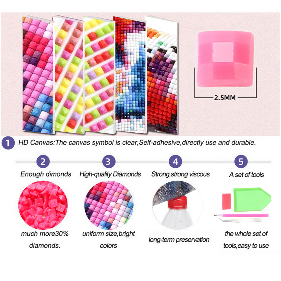 DIY Diamond Painting Virgin Ma - Resin Art Mary ulasan dan harga