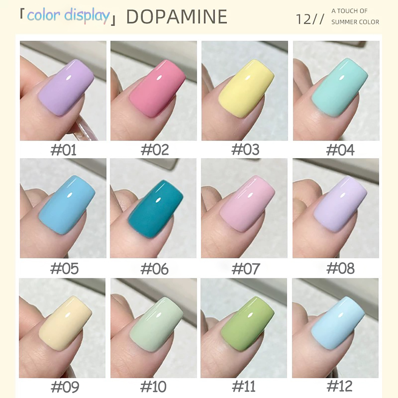 1pcs WS Summer Nails Macaron D - Resin Art All ulasan dan harga