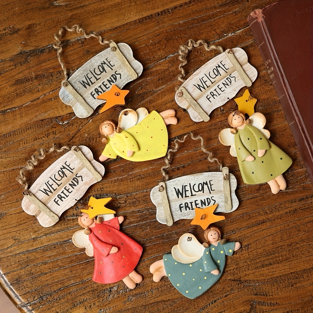 4pcs Angel Pendant Mold, Resin - Resin Art Products ulasan dan harga