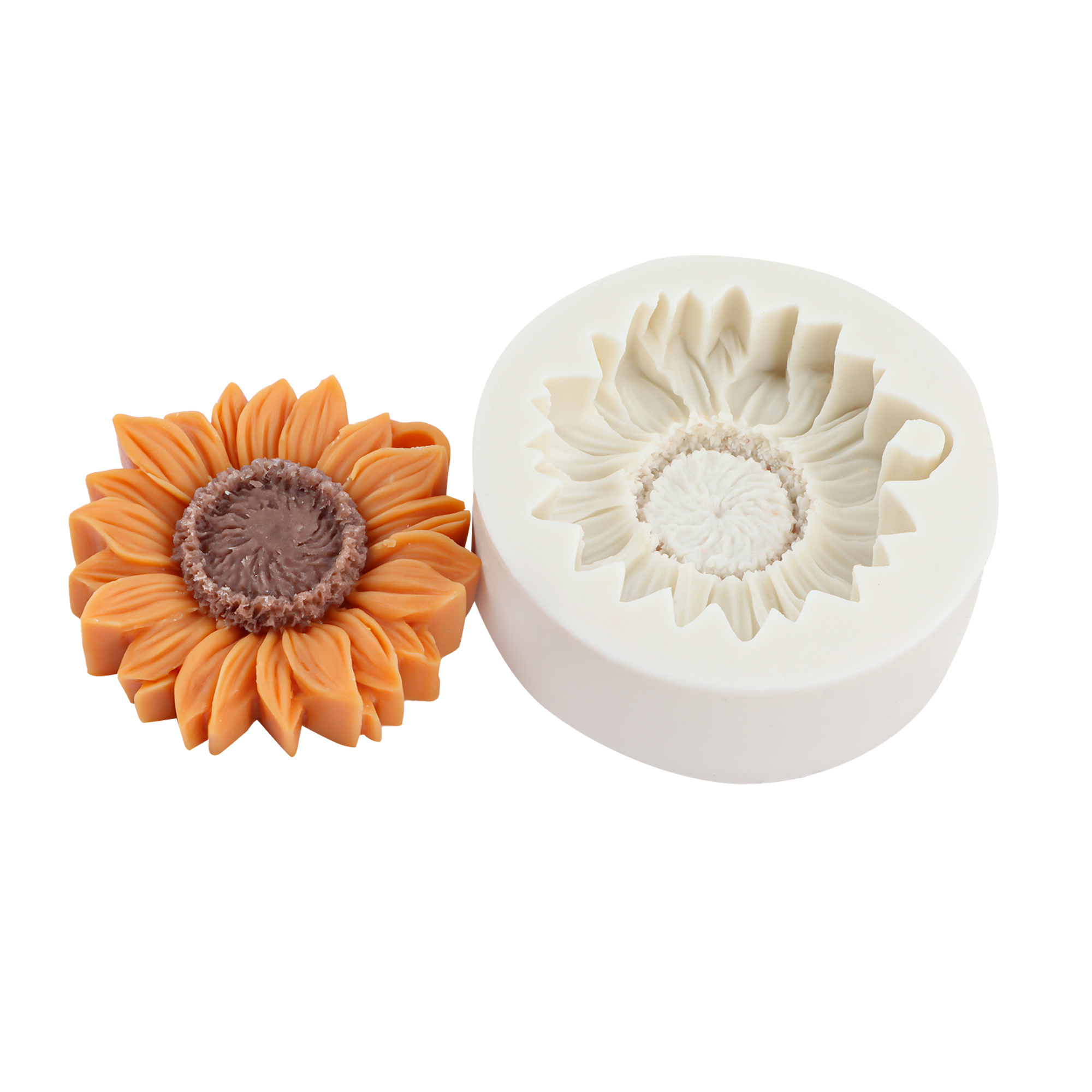 3D Sunflower Candle Mold Silic - Resin Art Design ulasan dan harga