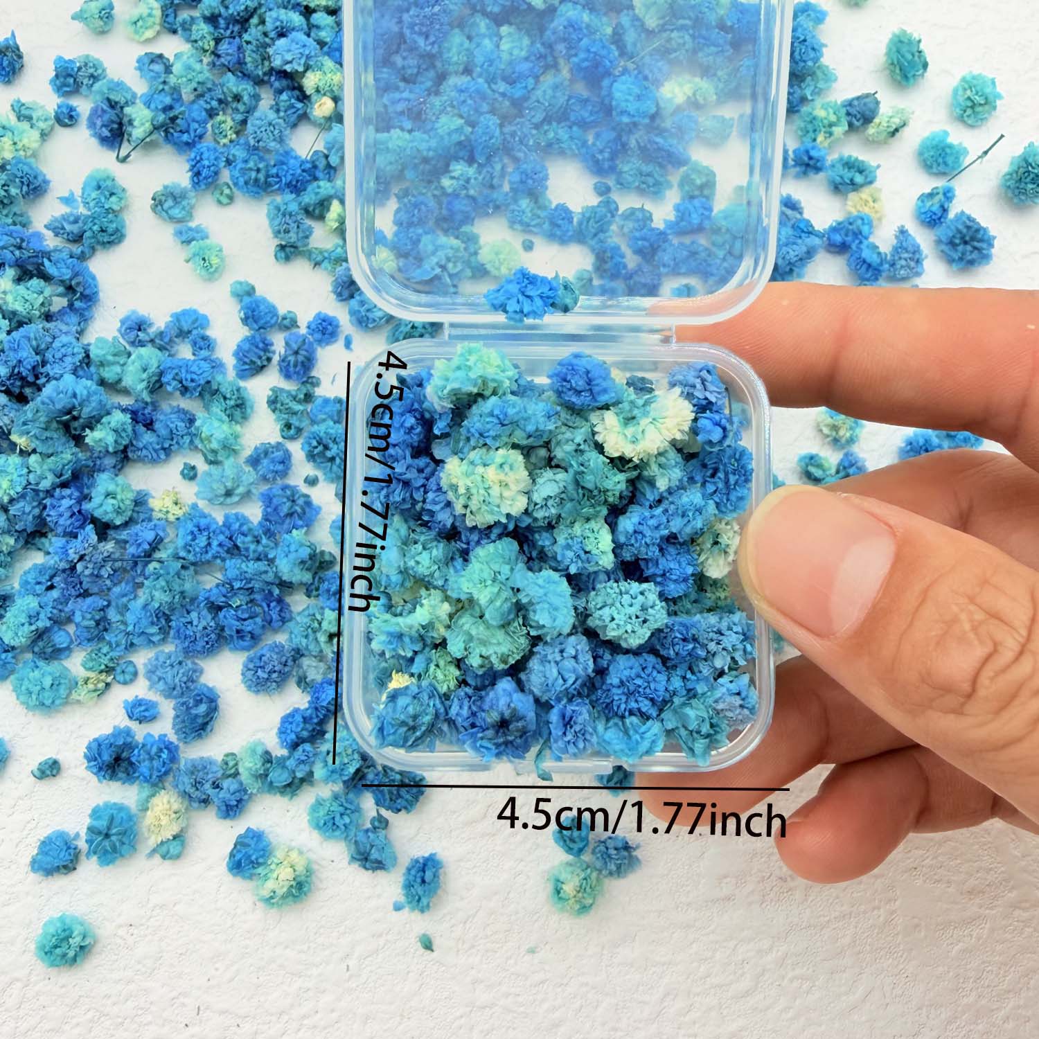 1 Box Colorful Flower Heads Ha - Resin Art Design ulasan dan harga