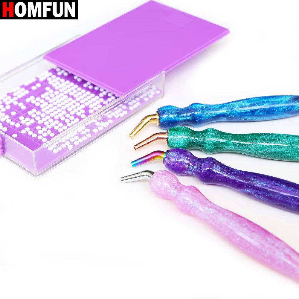 HOMFUN 5D Diamond Painting Pen - Resin Art Purple ulasan dan harga