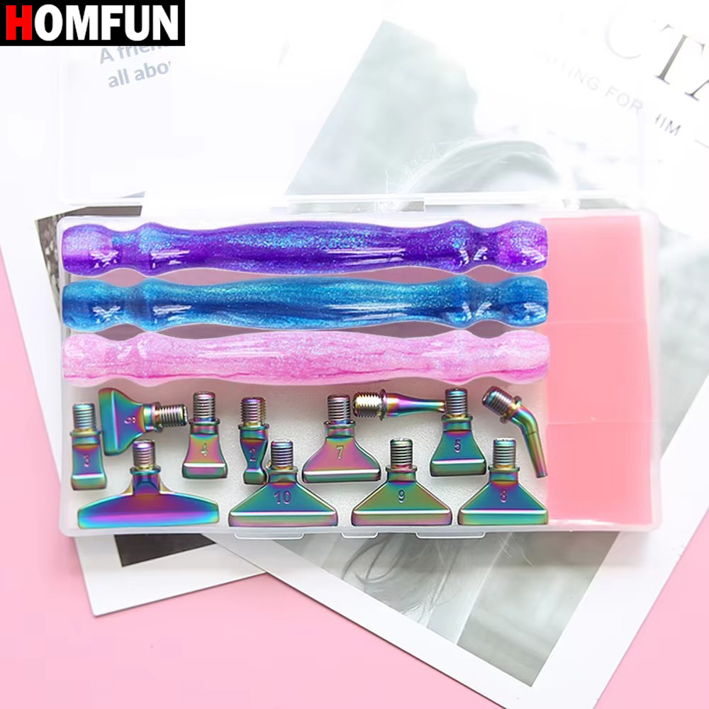 HOMFUN 5D Diamond Painting Pen - Resin Art Purple ulasan dan harga