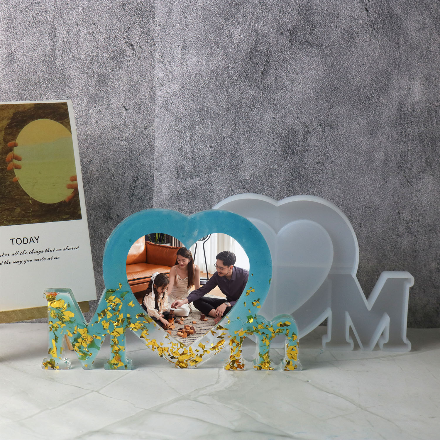 Letter Mm Epoxy Resin Silicone - Resin Art Products ulasan dan harga