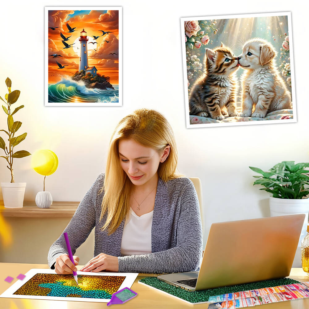 Frameless, DIY 5D Diamond Pain - Resin Art Wall Decor ulasan dan harga
