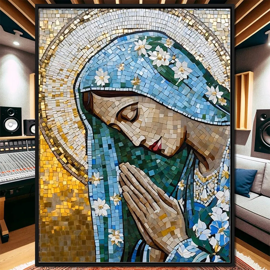 5D DIY Diamond Embroidery Full - Resin Art Mary ulasan dan harga