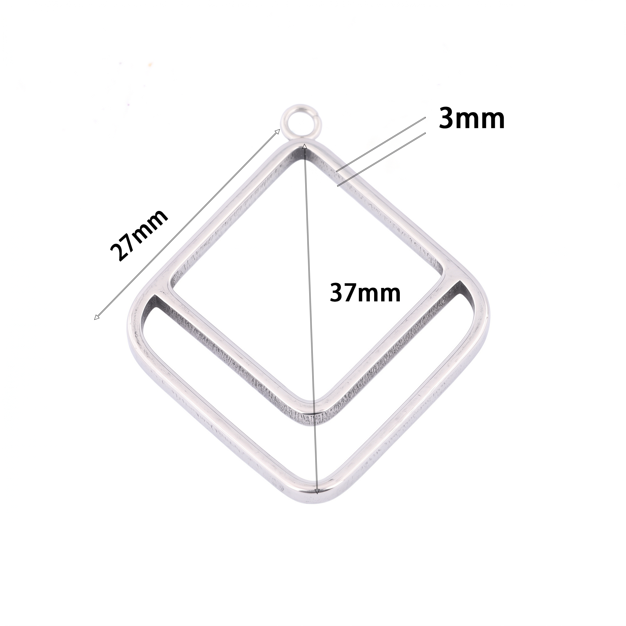 10pcs Square Triangle 3mm Thic - Resin Art Jewellery Kit ulasan dan harga