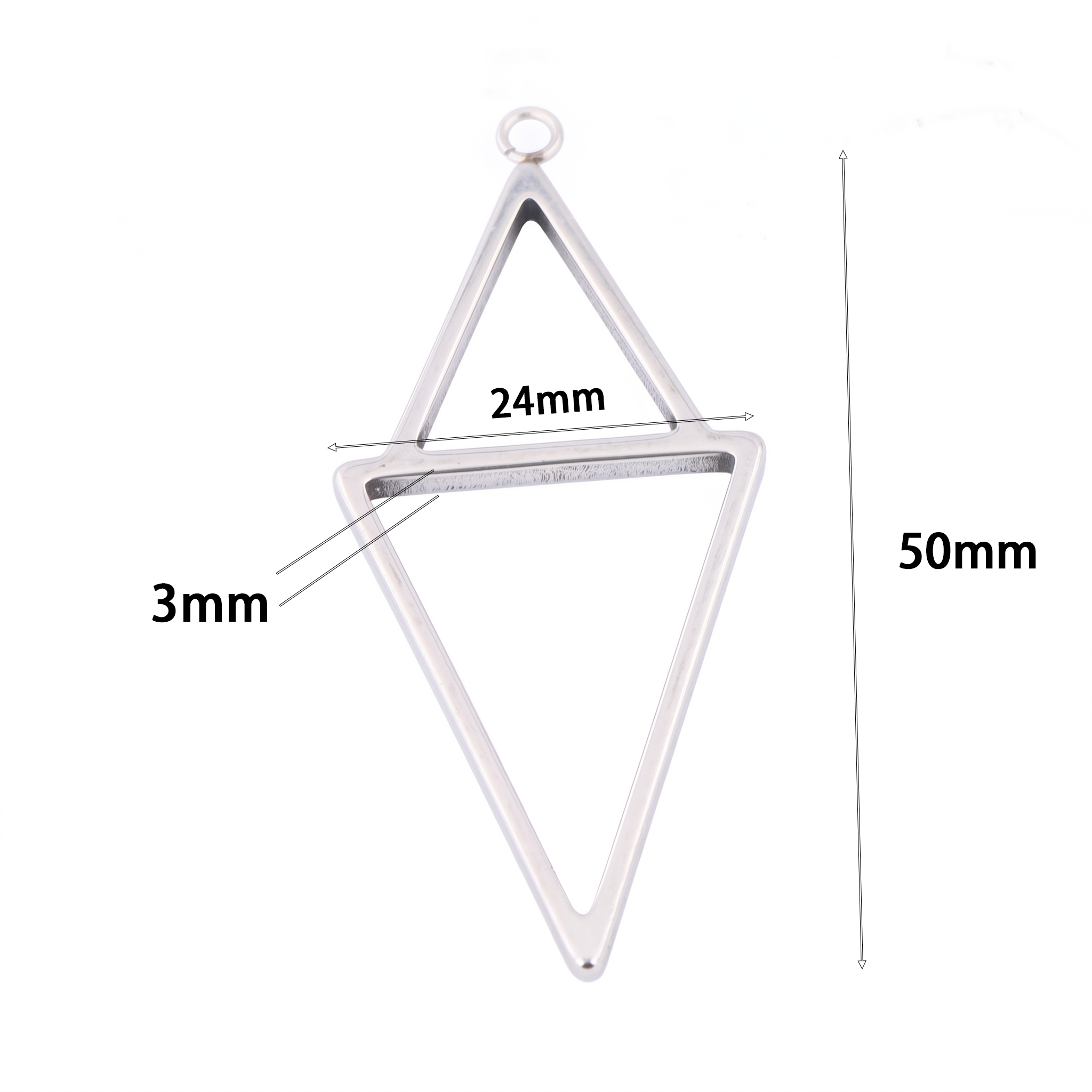 10pcs Square Triangle 3mm Thic - Resin Art Jewellery Kit ulasan dan harga
