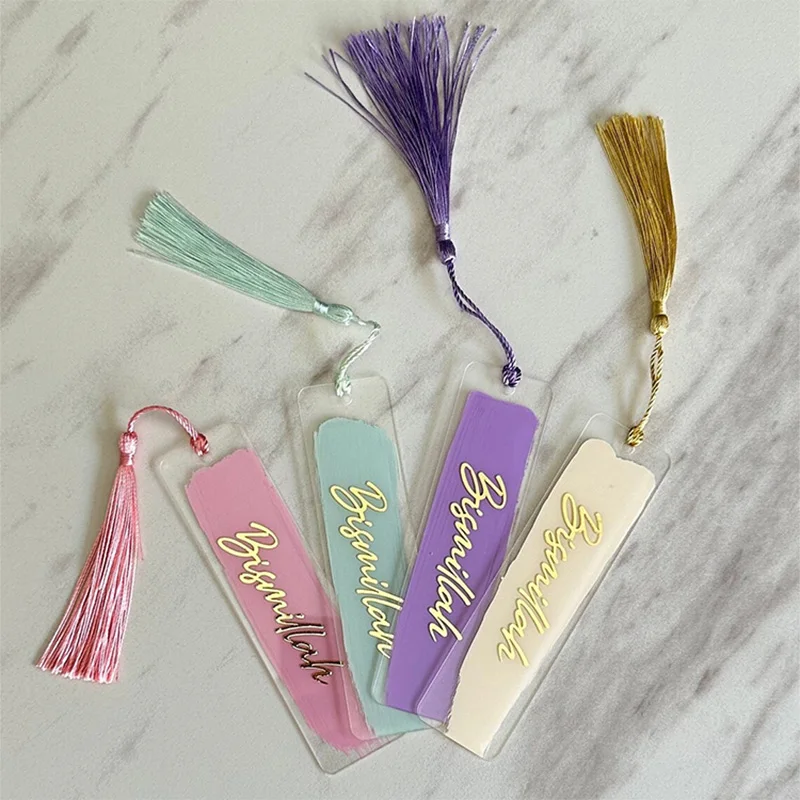 4pcs Bismillah Quran Bookmarks - Resin Art Quran Set ulasan dan harga