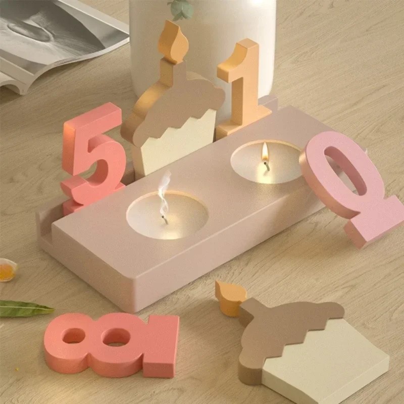 2pc Birthday Cake Silicones Mo - Resin Art And Craft ulasan dan harga