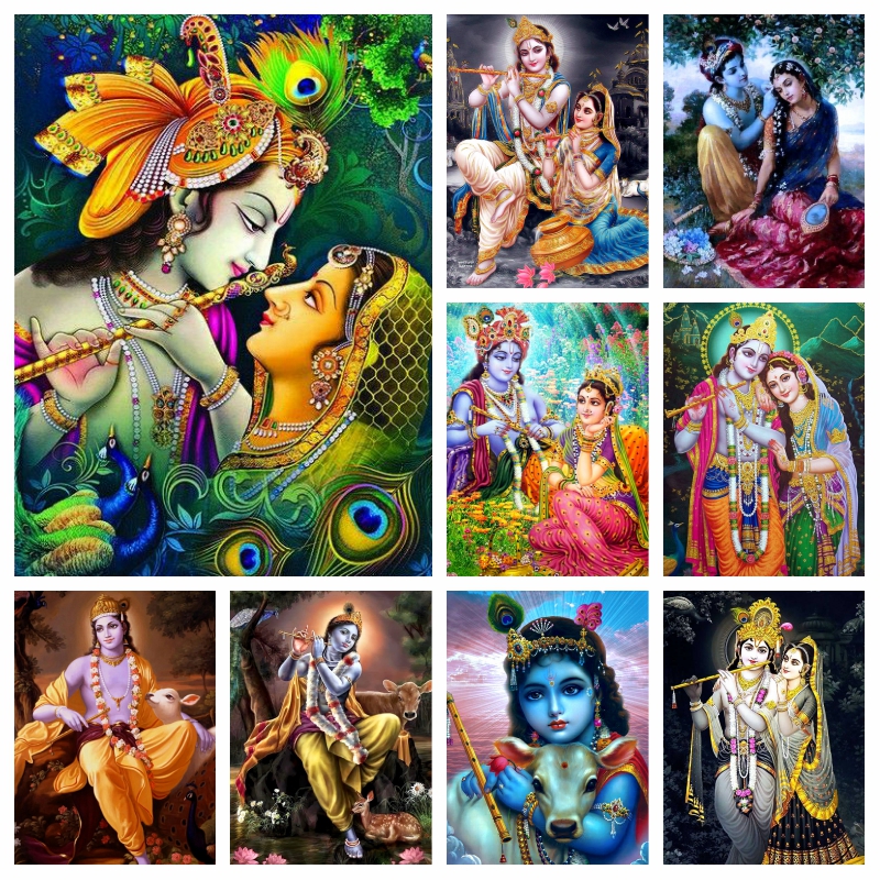 India Radha Krishna Diamond Pa - Resin Art India ulasan dan harga