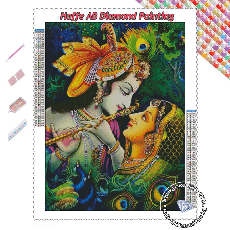 India Radha Krishna Diamond Pa - Resin Art India ulasan dan harga