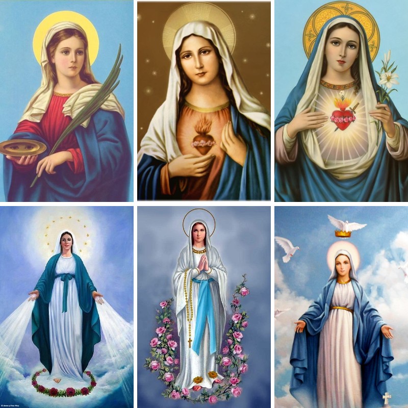 Diamond Painting Mary in Praye - Resin Art Mary ulasan dan harga
