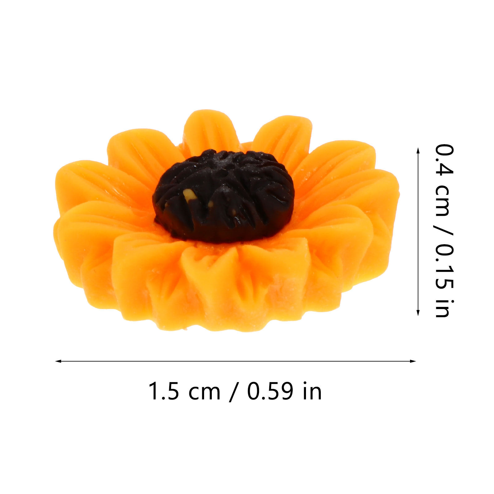 100Pcs Resin Daisy Flower Char - Resin Art And Craft ulasan dan harga