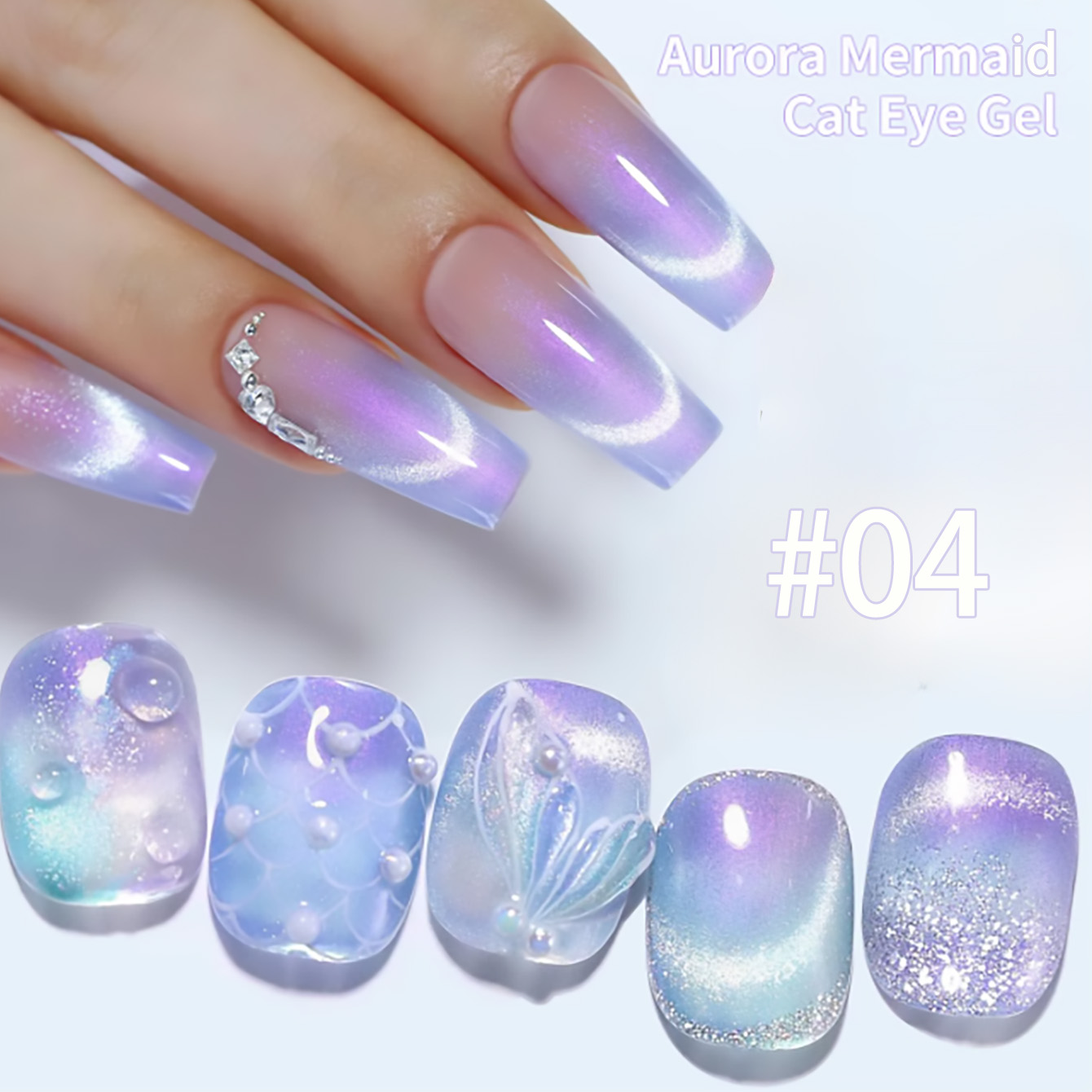 1-9pcs TC Summer Dreamy Mermai - Resin Art Purple ulasan dan harga