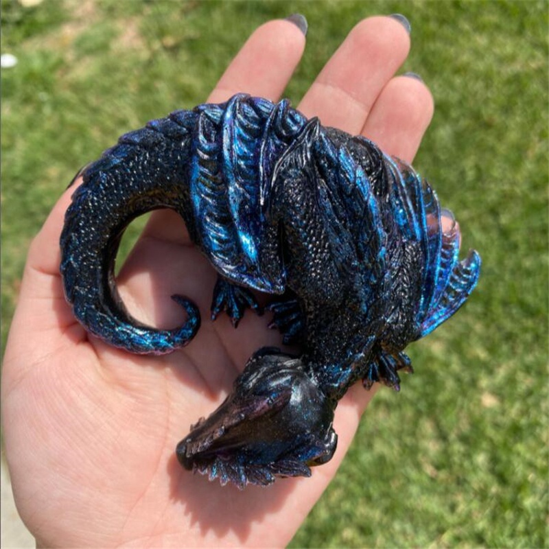 3 Styles Mirror Sleepy Dragon  - Resin Art Products ulasan dan harga