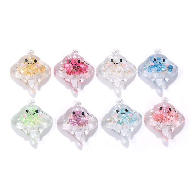 10Pcs Luminous Manta rays Resi - Resin Art Jewellery Kit ulasan dan harga