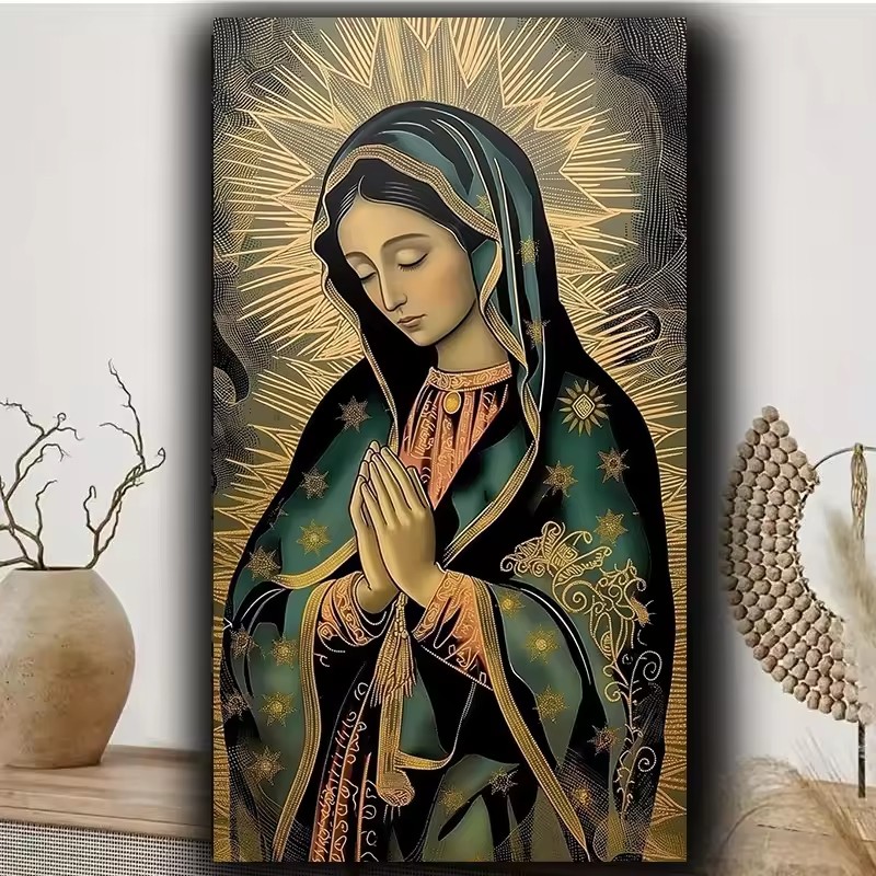 1pc frameless  5D Diamond art  - Resin Art Mary ulasan dan harga