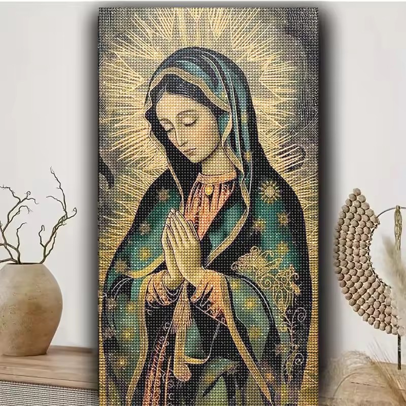 1pc frameless  5D Diamond art  - Resin Art Mary ulasan dan harga