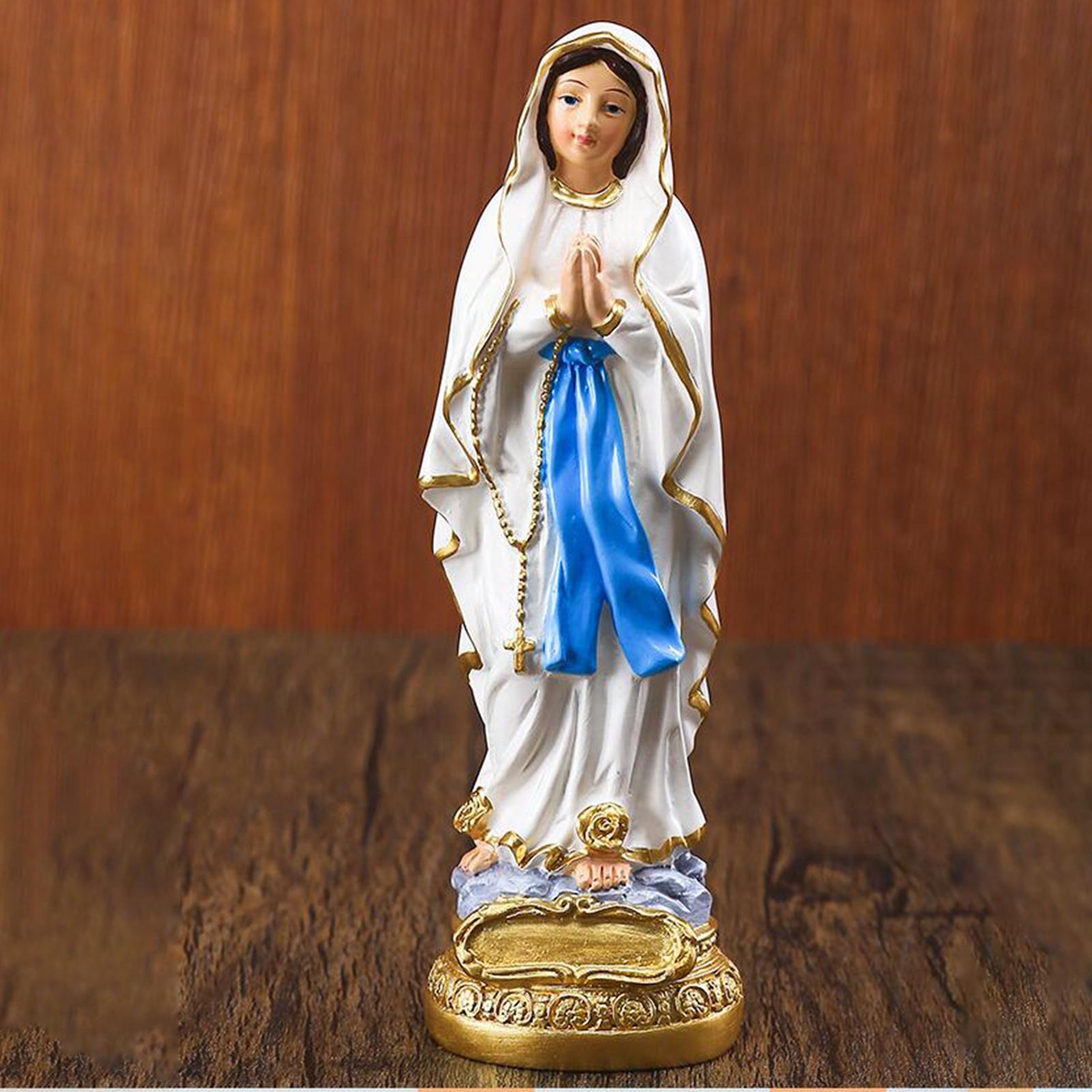 Mary Statue Figurine Sculpture - Resin Art Mary ulasan dan harga