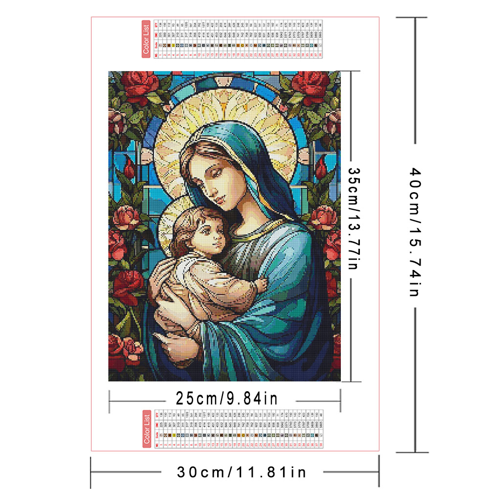 1pc frameless  Diamond Art Vir - Resin Art Mary ulasan dan harga