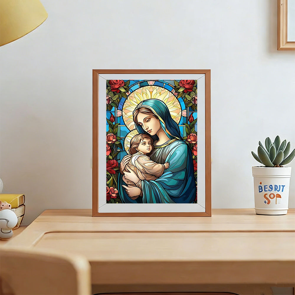1pc frameless  Diamond Art Vir - Resin Art Mary ulasan dan harga