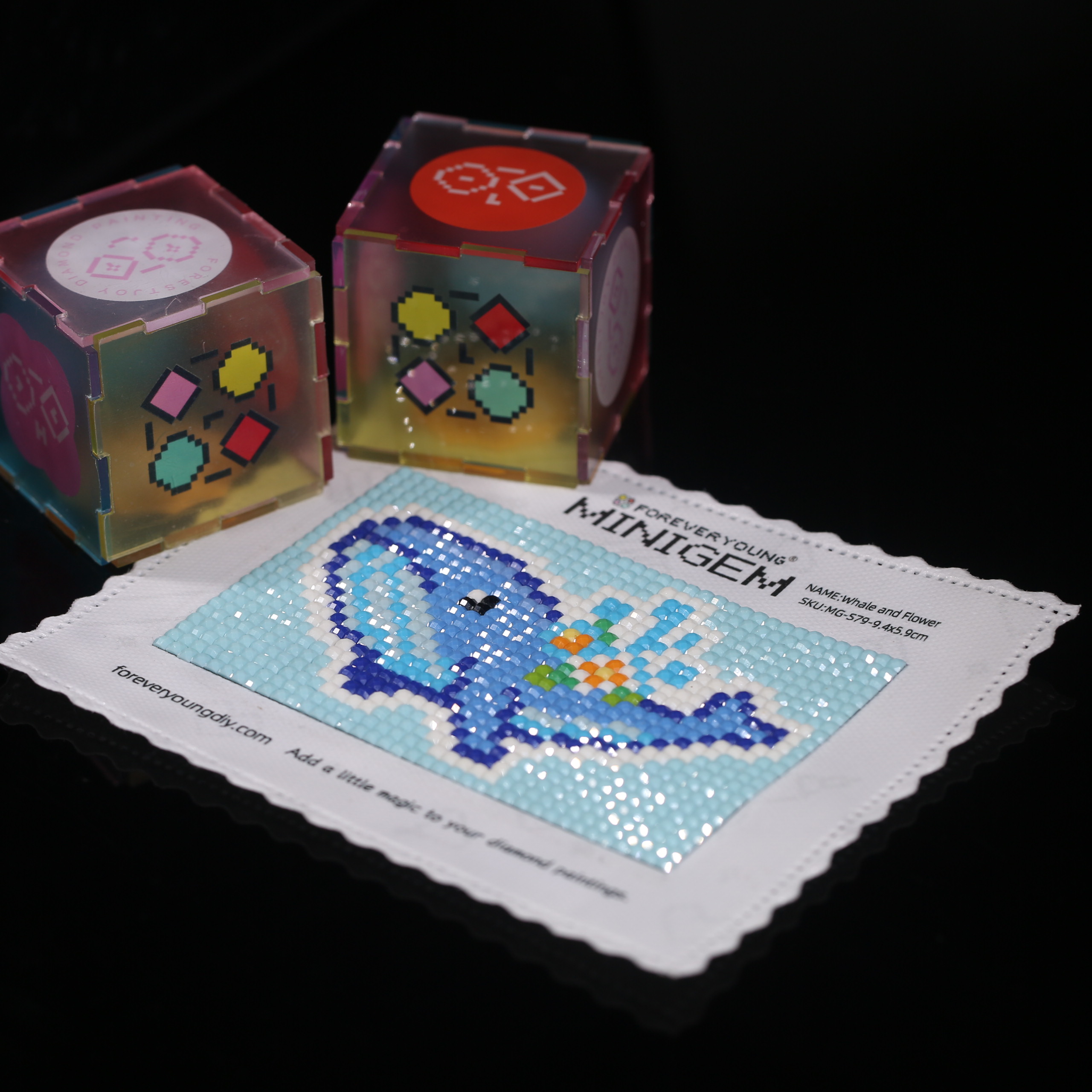 Minigem®: Whale and Flower 9.4 - Resin Art Design ulasan dan harga