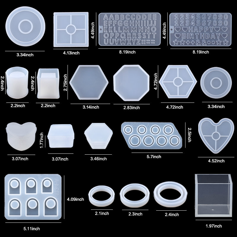 Silicone Resin Molds Kit Epoxy - Resin Art Earrings Kit ulasan dan harga