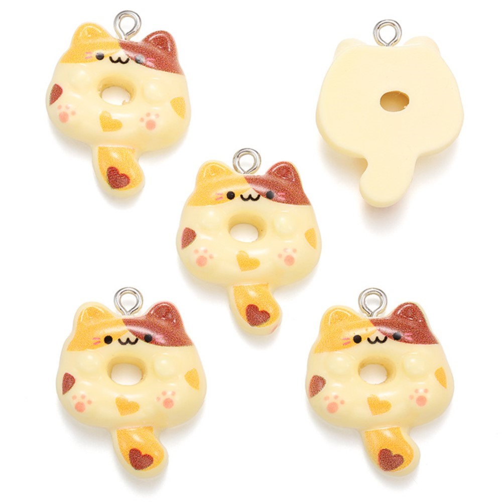 10Pcs Kawaii Cartoon Cat Resin - Resin Art Jewellery Kit ulasan dan harga