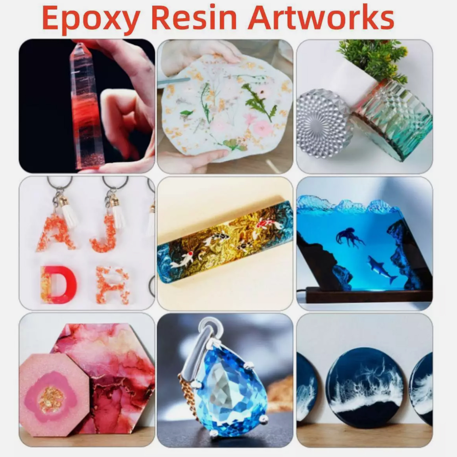 UV Resin Bulk 500-1000g,  Upgr - Resin Art Earrings Kit ulasan dan harga
