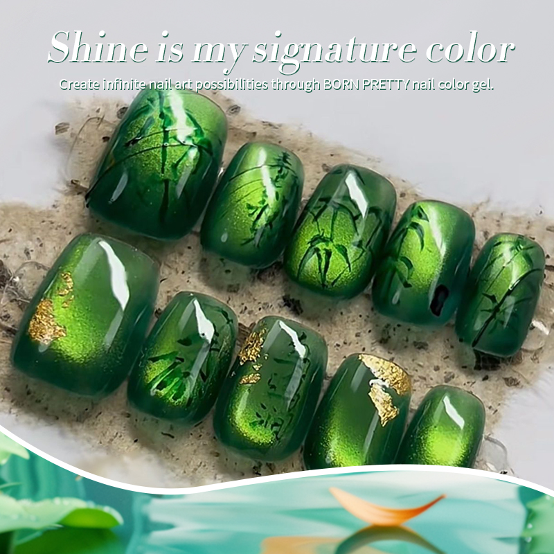 BORN PRETTY 10ml Green Cat Mag - Resin Art Uv Light ulasan dan harga