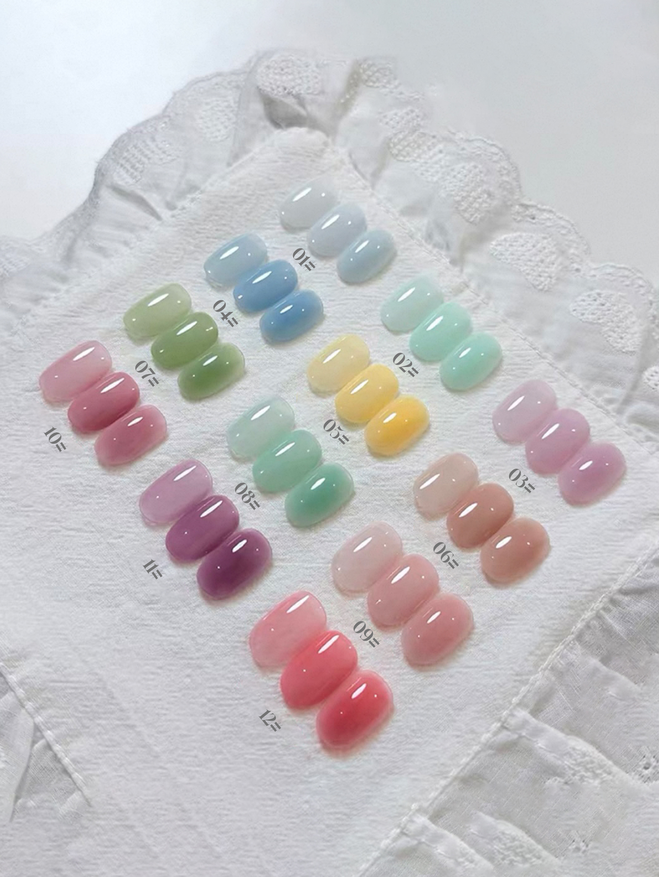 1/12pcs 2026 Spring and Summer - Resin Art Purple ulasan dan harga